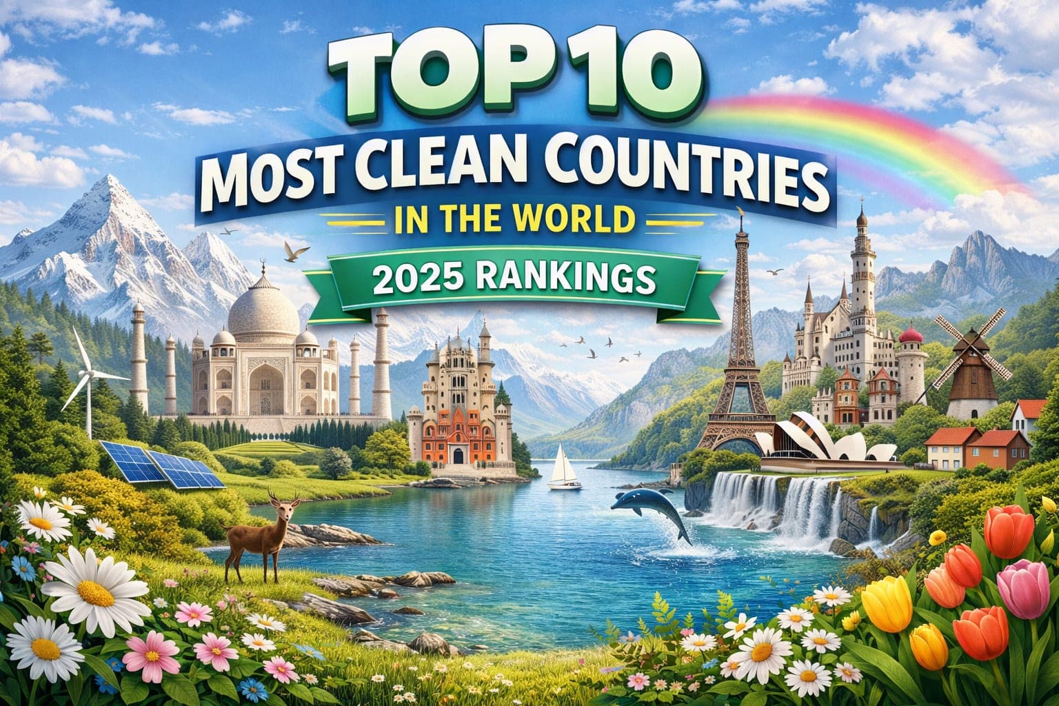 Top 10 Most Clean Countries in the World 2025 Rankings